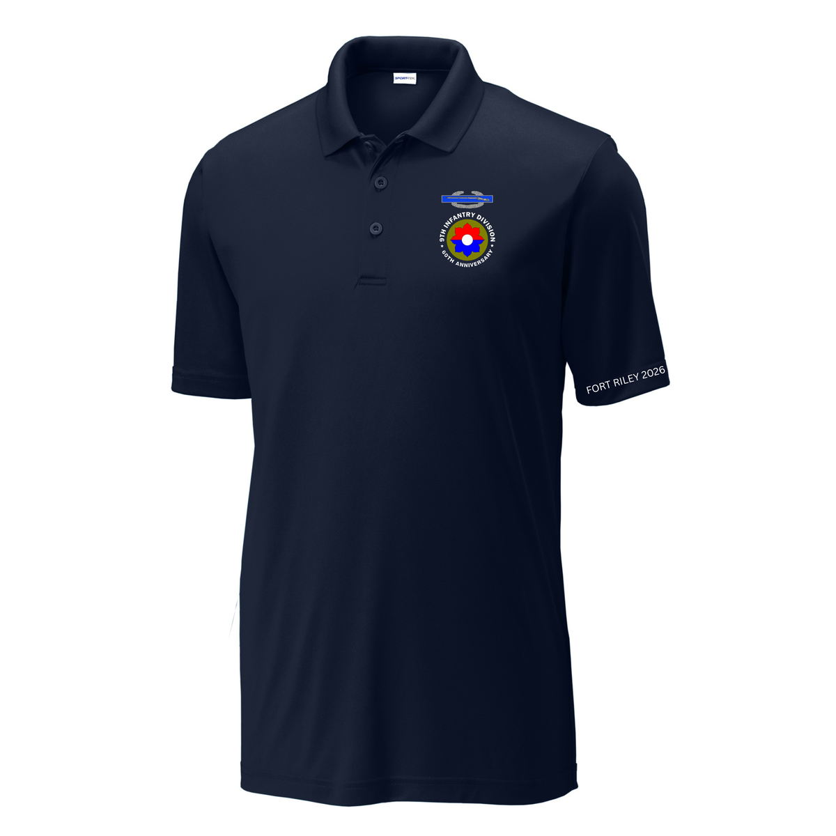 9th Infantry Division 60th Anniversary Performance Polo | FORT RILEY 2026 Military Reunion Shirt
