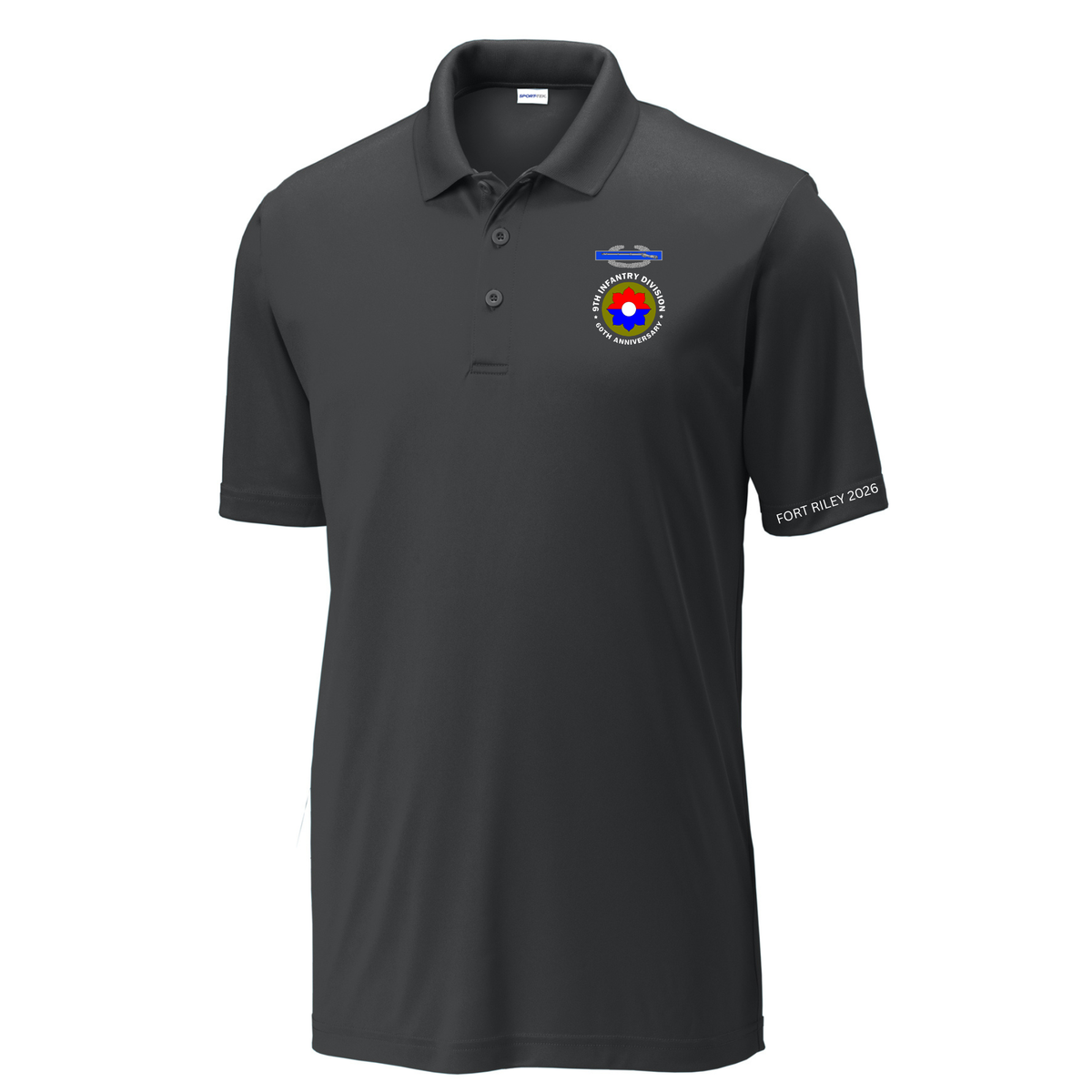 9th Infantry Division 60th Anniversary Performance Polo | FORT RILEY 2026 Military Reunion Shirt