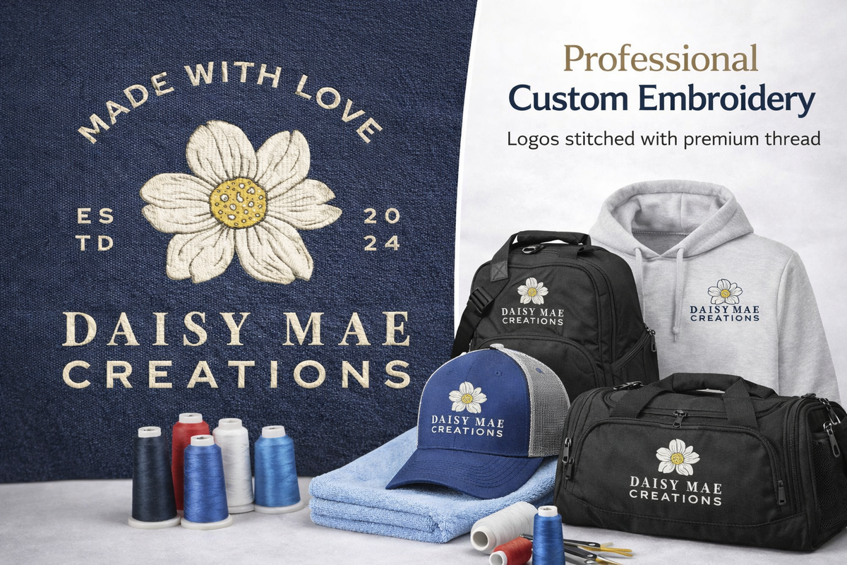 Custom Embroidery Services | Professional Logo Stitching for Hats, Apparel & Team Gear