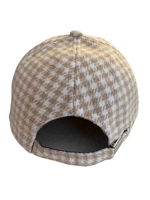“MAMA is Tired” Embroidered Women’s Hat – Houndstooth Adjustable Mom Cap