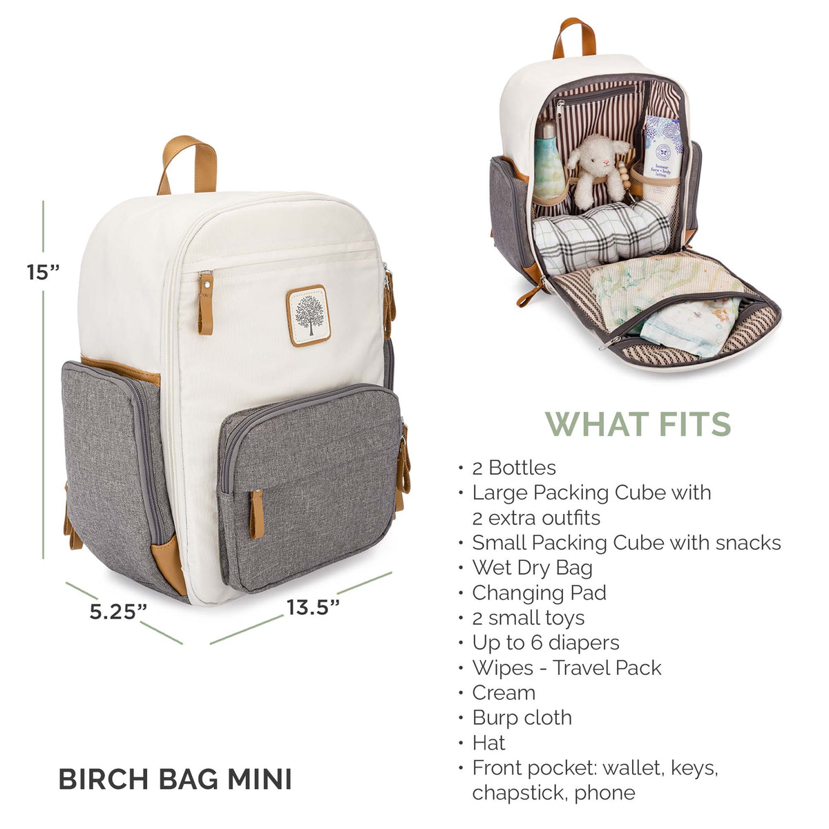 Birch Bag Mini - Diaper Backpack